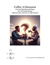 Coffee: A Discussion Two-Part choral sheet music cover